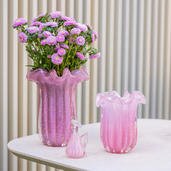 Vaso Flor Rigado M