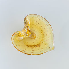 Coração porta objetos ambar