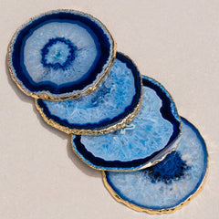 Kit Porta Copos Ágata Azul