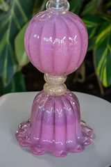 Abajur Varsóvia rosa chiclete com ouro