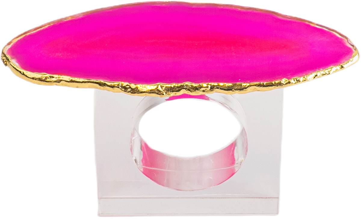 Porta Guardanapo Ágata acrílico Pink