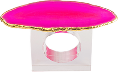 Porta Guardanapo Ágata acrílico Pink