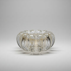 Cachepot Dinant cristal com ouro