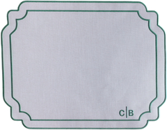Jogo americano basic bordado verde