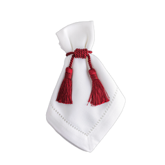 Porta Guardanapo Tassel Vermelho