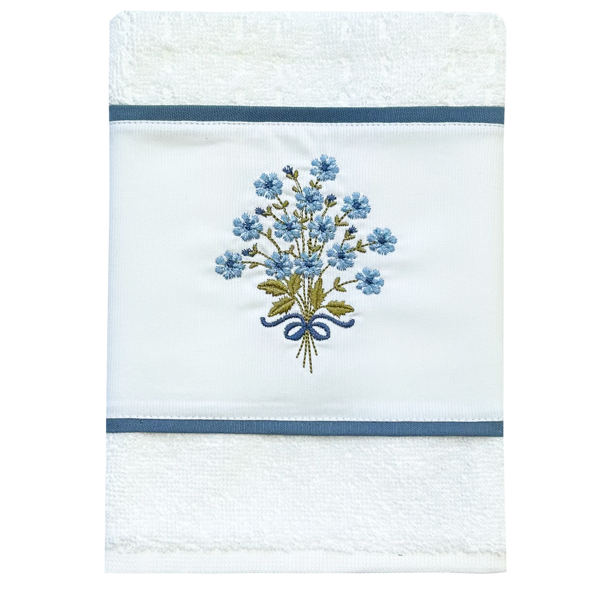 Toalha de mão Buquê Azul