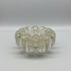 Cachepot Dinant cristal com ouro