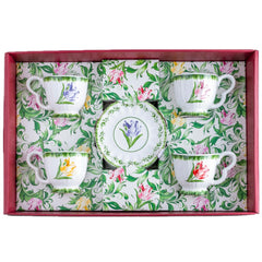 Conjunto de xícaras para chá Tulipas