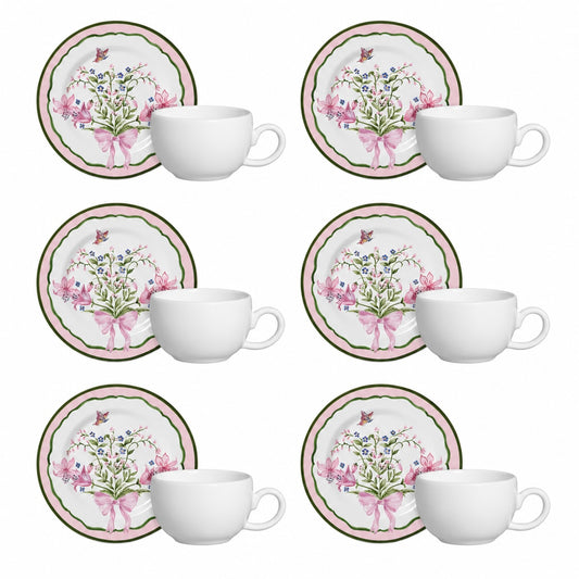 Conjunto de Xícaras café Belle 12 Peças