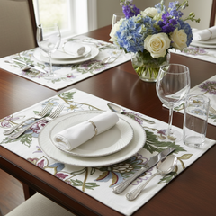 Jogo americano em linho bordado Agra