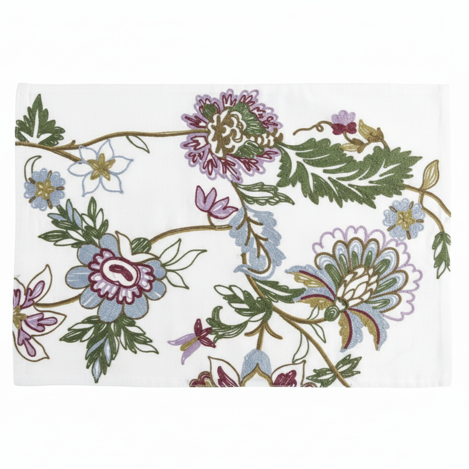 Jogo americano em linho bordado Agra