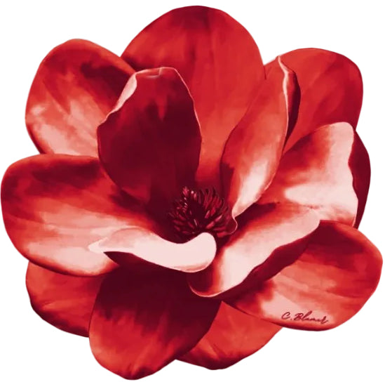 Jogo americano magnólia vermelho