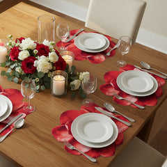 Jogo americano magnólia vermelho