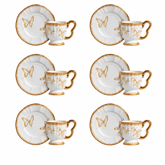 Conjunto de Xícaras para Café Demoiselle 12 Peças