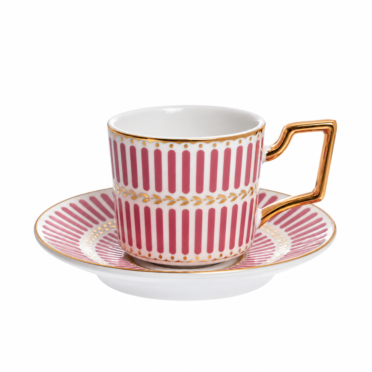 Conjunto de Xícaras de Café Olimpo Rosa  8 Peças