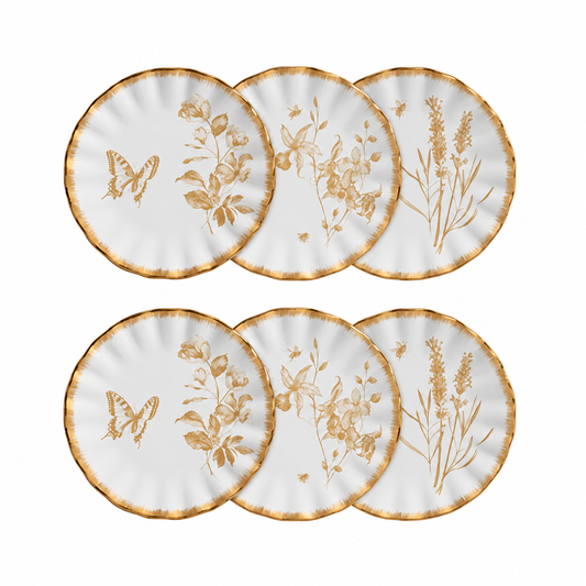 Conjunto de pratos Demoiselle 12 peças