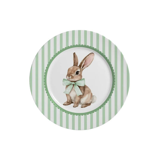 Conjunto pratos sobremesa Coelho verde